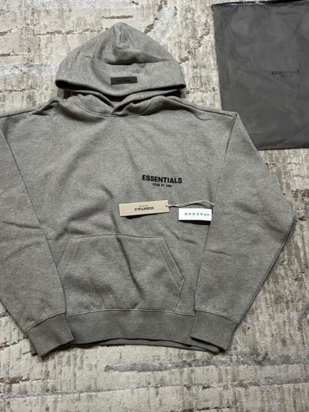 Essentials XXL Dark oat hoodie